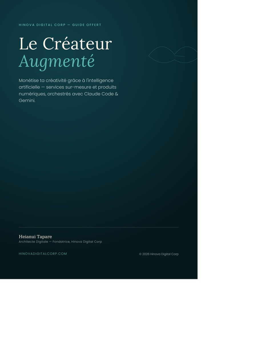 Couverture du guide Le Créateur Augmenté